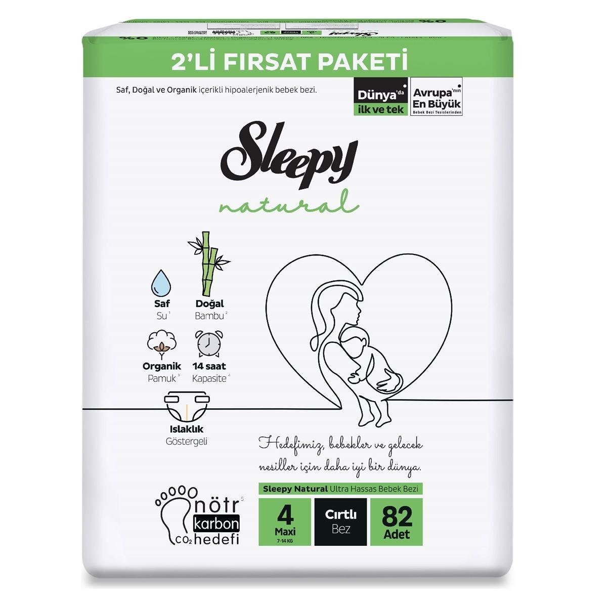 sleepy-natural-2li-firsat-paketi-4-numara-maxi-bebek-bezi-82-adet